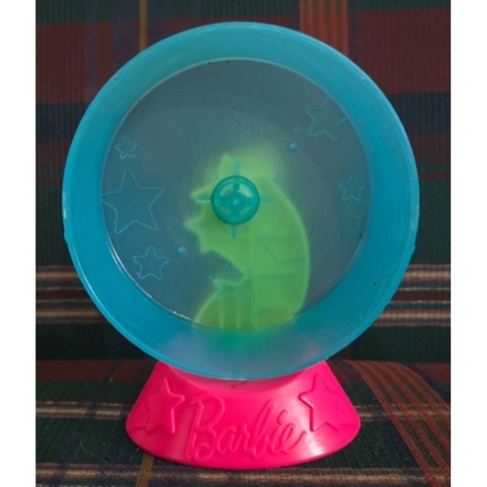 Mattel Barbie Doll‎ Pink Blue Pet Hamster Replacement Wheel Only